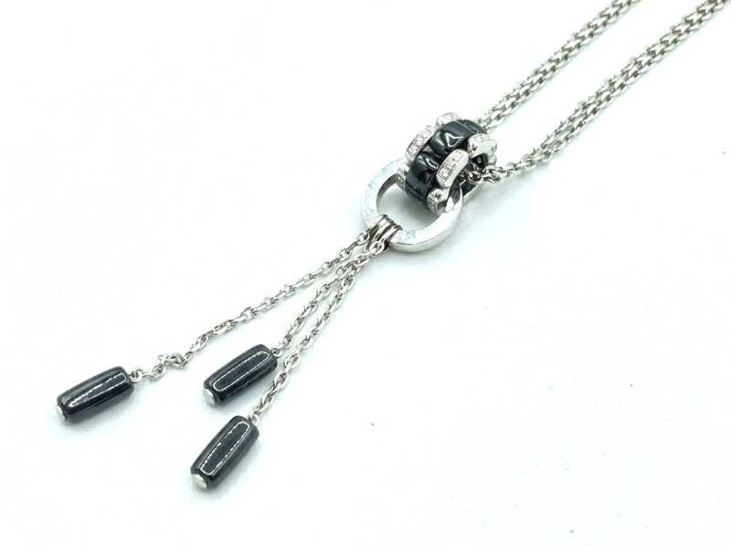 シャネル K18WG ウルトラコレクション ドロップ ダイヤモンド ネックレス