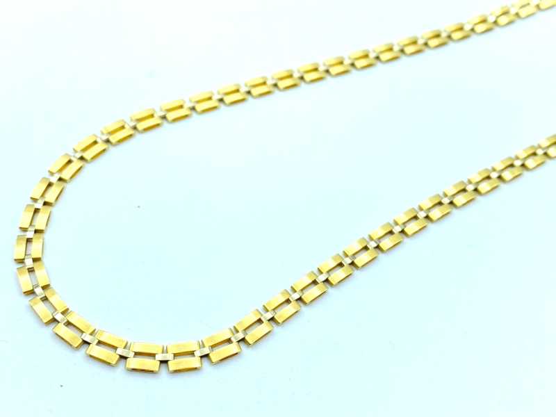 金買取 K18 デザインネックレス 17.0g