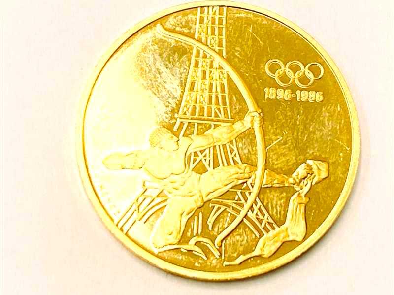 金買取 K22 フランス 1996年 オリンピック100周年 500フラン金貨 16.8g