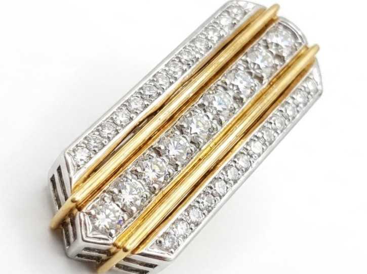ダイヤモンド買取 PT900 K18 ダイヤモンド 1.04ct デザイン ペンダント