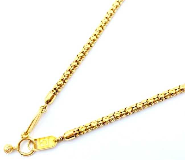 金買取 K18 ゲラルディーニ デザインネックレス 7.0g
