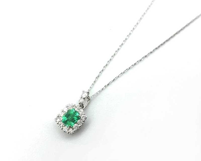 ジュエリー買取 エメラルド ダイヤモンドネックレス