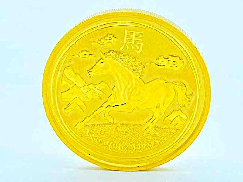金買取 K24 オーストラリア 200ドル 金貨 2014 馬 2oz 62.2g