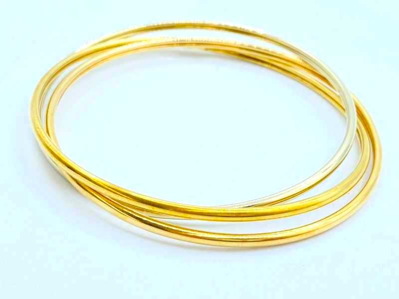 金買取 K18 3連 バングル 14.9g